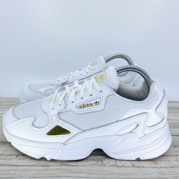 adidas falcon white yellow